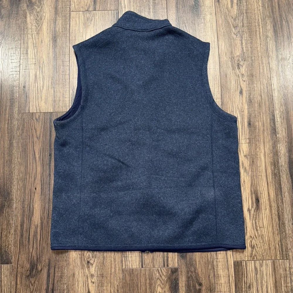 Patagonia Men's Better Sweater Vest Navy Blue Nena Full Zip Fleece Size Large